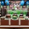 Football Party Decorations,133Pcs Football Party Supplies Set Disposable Footballs Birthday Plates Cups Knives Spoons Fork Banner and Tablecloth,Footballs Parties Supplies for Home,Dinner,Birthday